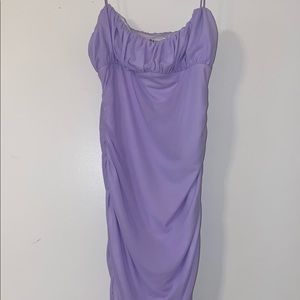 purple mini dress